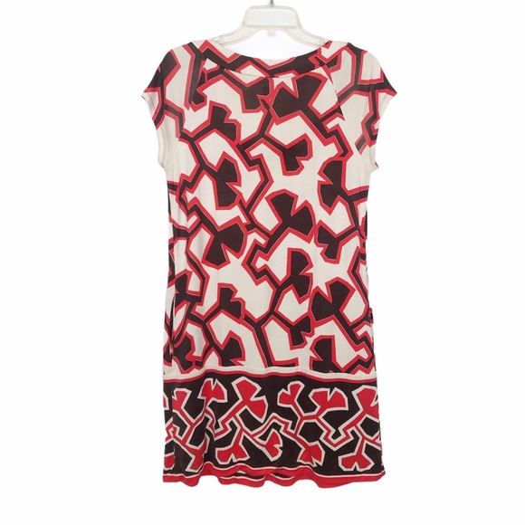 Diane Von Furstenberg Silk Ginkgo Print Dress 8 - Picture 3 of 10